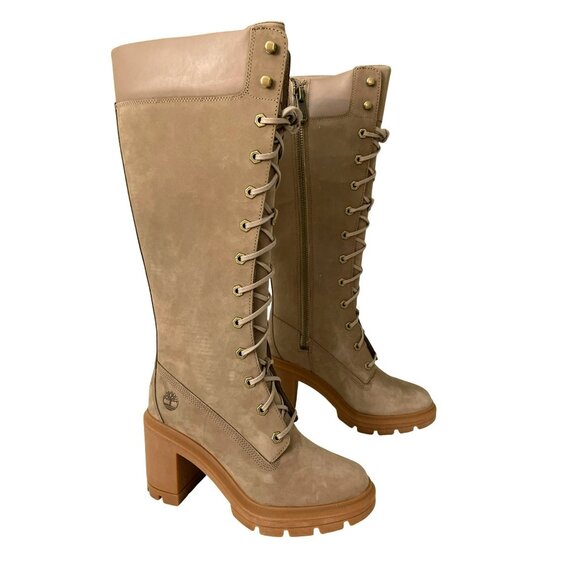 New Timberland Allington Heights Suede Lace Up Boots Sz 8 - Picture 1 of 8